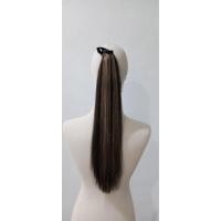 ราคา แฮร์พีชผมแท้หางม้าความยาว50เซนสีดำผสมบอนร์ทอง70กรัม (24883965506)
