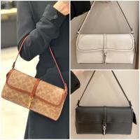 ราคา American Coach / Coach Lady Classic โลโก้ Hamptons cowhide กระเป๋าสะพายข้าง Middle Ancient รักแร้ (24183467229)