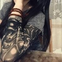 ราคา ปลอกแขนกันแดดลายสัก แฟชั่นสุดเท่ ผ้าไอซ์ซิลค์ เย็นสบาย ป้องกัน UV ใส่ได้ทั้งชายและหญิง (29135379237)