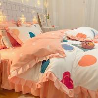 ราคา เกาหลีอินเจ้าหญิงกระโปรงลายสก๊อตสีฟ้าสี่ชิ้นชุดgirlyหัวใจลูกไม้ผ้าห่มผ้ารองกันเปื้อนผ้าปูที่นอนหอพั (29709651127)