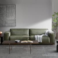 ราคา หนังอิตาลีศิลปะแสงหรูหราชั้นแรกหนังวัวสี่ที่นั่งที่ทันสมัยเรียบง่ายโซฟาอิตาลีโซฟาหนังแท้นอร์ดิก ซีดีซู (44753130458)