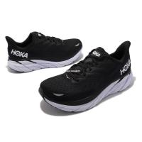 ราคา HOKA ONE CLIFTON 8 Black White Wide Last รองเท้าวิ่งกันลื่นสวมใส่สบาย 1121374BWHT QSR6 (47752989451)