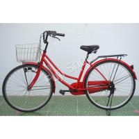 ราคา จักรยานแม่บ้านญี่ปุ่น - ล้อ 26 นิ้ว - ไม่มีเกียร์ - สีแดง [จักรยานมือสอง] (19573457785)