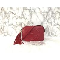 ราคา 23,900 Used Gucci soho disco bag สภาพดี ปี17 สีแดง size 8x6x2.5” อปก ชุดการ์ด ตัวอย่างหนัง ถุงผ้า (1645183624)