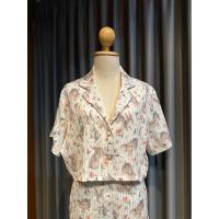 ราคา งานเซต เสื้อครอป กางเกงขายาว ผ้าอัดพีชเบาๆ ลายกระต่าย ป้าย Rose Mary (42253631652)