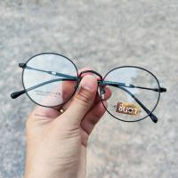ราคา แว่นวินเทจ กรอบแว่นสายตา กรอบแว่นตา ชินตา รุ่น New Prim Black กรอบสีดำทรงกลมมน ใช้วัสดุคุณภาพดี เลนส์ใส นำไปตัดเลนส์ (18287993770)
