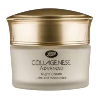 ราคา Boots Collagenese Adv Night cream 45 mL ครีมบำรุงผิวหน้าสูตรกลางคืน เพื่อลดริ้วรอย ยกกระชับ เพิ่มความชุ่มชื้น (9102329913)