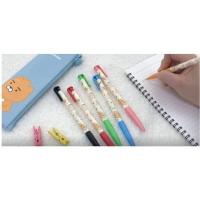 ราคา [ผลิตในเกาหลี] Kakao FRIENDS ปากกาลูกลื่น 6 สี (0.5 มม.) ชุด 6 ชิ้น (25635586672)