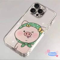 ราคา SAMSUNG คู่น่ารักหมูสีชมพูเคสโทรศัพท์สําหรับSamsung Galaxy S25 Edge S24 FE S23 S22 S21 S20 Ultra FE Lite S11E S11 S10 S9 S8 Plus S10Eปลอกการ์ตูนตลกโปร่งใสAnti-fall Cover (26136460894)