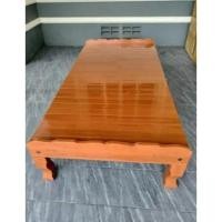 ราคา เตียงเเคร่ไม้สักเเท้ 3.5 ฟุตหัวบัง 200x100CM. สีสักน้ำตาลส้มเคลือบเงา (24086549793)