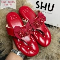 ราคา ♥️ ลดแรงไม่ง้อโค้ด ♥️SOFA SHU by Shuberry ของแท้1000000% / ผ่อนSpayLaterได้ SHU SOFASHOES SLIM SWEET CHICแดงด้าน (18594248606)