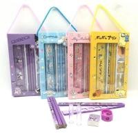 ราคา ชุดเครื่องเขียนลายการ์ตูน 8in1 (ดินสอไม้+ยางลบ+กบเหลา+ไม้บรรทัด+ฝา) (24263701083)