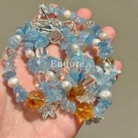 ราคา สร้อยข้อมือเงินสเตอร์ลิง s925 ประดับทับทิมและหยกทะเล ในสไตล์หรูหรา กับการตกแต่งด้วยหินและมุกในลวดลายดอกไม้ (51352026836)