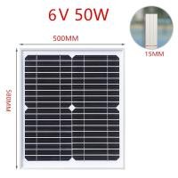 ราคา แผงโซลาร์เซลล์ monocrystalline solar cell 6V 50W (11399842763)