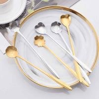 ราคา ️ ️ช้อนกาแฟสแตนเลสสไตล์ซากุระซากุระดอกซากุระมีคุณภาพสูงทันสมัยกุหลาบทอง/ชุบเงิน (29432540007)