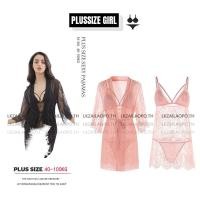 ราคา ชุดนอนไม่ได้นอนคนอ้วน ไซส์ ใหญ่ สาวอวบ ลูกไม้ มีเสื้อคลุม ชุดนอนคนอ้วนเซ็กซี่พลัสไซส์ ใส่อยู่บ้าน สีพื้น ผ้าตาข่าย สายเดี่ยว ซีทรู 3ชิ้น (51152815699)