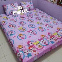 ราคา ผ้าปูที่นอน LOL สีชมพูสําหรับใช้ในบ้าน (27865833853)