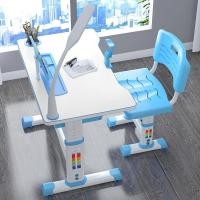 ราคา โต๊ะเด็ก ชุดโต๊ะและเก้าอี้เรียนปรับระดับได้ ชุดโต๊ะและเก้าอี้เขียนหนังสือสำหรับเด็ก (43958417432)