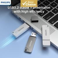 ราคา PHILIPS แฟลชไดรฟ์ USB 3.2 ความเร็วสูง สีเงิน เทาเข้ม ขาว ความจุสูง (256GB/512GB/1TB) สําหรับแล็ปท็อป (49752273704)