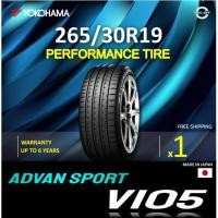 ราคา (ส่งฟรี) YOKOHAMA 265/30R19 รุ่น ADVAN SPORT V105 ยางใหม่ ปี2024 (1เส้น) Made in Japan ยางขอบ 19 : 265 30R19 (40354477197)