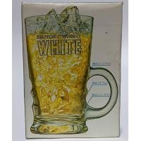 ราคา แก้วเบียร์ Suntory Whisky White Extra Beer glass NEW In Packed. (43251247326)