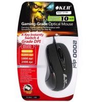 ราคา Oker Optical Mouse Adjustable dpi 2000 - LX-305 Black เป็นเมาส์ optical คุณภาพสูงทนทานต่อแรงกระแทก (2282179821)