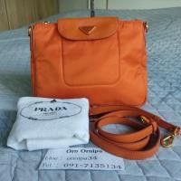 ราคา Prada Tessuto Nylon Leather Bag ของแท้ (18930337286)