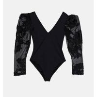 ราคา บอดี้สูทแขนยาวผ้าลูกไม้งานแบรนด์ซาร่า (3274080330)