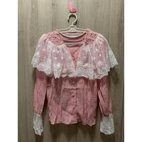 ราคา เสื้อสีชมพูระบายลูกไม้หวานๆ น่ารัก (4278669828)