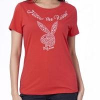 ราคา Sale!!!!!!!,เสื้อยืด Playboy Size L ของแท้ ใหม่ป้ายห้อย (2419725859)