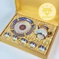 ราคา ชุดกาน้ำชา ช้าง เบญจรงค์ เล็ก บรรจุกล่องผ้าไหม ของรับไหว้ ของขวัญปีใหม่ ที่ระลึกเกษียณอายุ (29673799431)