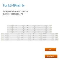 ราคา 8 ชิ้น = 4 ชุด led backlight strip สําหรับ LG 49UF6400-CA 49UH6100-CB TV Light Bar NC490DGG-AAFX1-41CA 9 ไฟอลูมิเนียม (27706200676)