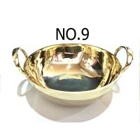 ราคา คุณภาพดี พร้อมส่งด่วน กระทะทองเหลือง ขนาด 18 cm หม้อไฟทองเหลือง (26552418859)