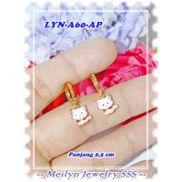 ราคา ต่างหูชุบทอง 18K LYN-A60-AP Kitty Gold แบรนด์ Meilyn ดั้งเดิม (53201552820)