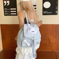 ราคา DAPPERGENT กระเป๋าเป้สะพายหลังเครยอนชินจัง, กระเป๋าเป้สะพายหลังสุนัขสีขาวขนาดเล็กนุ่มสไตล์ญี่ปุ่น, ไนลอนสีฟ้าหวาน Kawaii นักเรียนกระเป๋านักเรียนหญิง (41153424080)