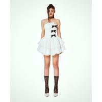ราคา LSEOULส่งต่อพร้อมส่ง LSEOUL Gladys Strapless Top&Bows and Mini Ruffle Flared Skirt ชุดเวียดนาม Use (24263775511)
