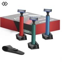 ราคา Handx Manual Shaver Razor Whole Metal Handle Shaving Beard Machine for Men Beard Trimmer (15553633513)