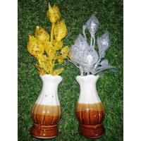 ราคา แจกันเซรามิกดอกบัวเงิน/ดอกบัวทอง แพ็คคู่ (1453901667)