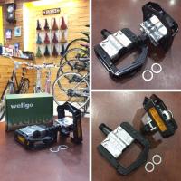 ราคา บันไดจักรยานแบบพับได้ Wellgo รุ่น F265 FOLDING อลูมิเนียม สีดำเงิน (3656659913)