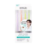 ราคา Skynlab สกินแล็บ แปรงสีฟัน ดีพคลีน มีเดียมซอฟ์ท แพ็ค4ด้าม (29791314839)