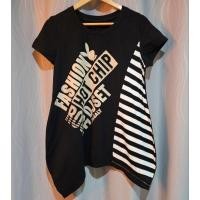 ราคา เสื้อยืดสีดำ มือ✌️ งานรีดเพชร (29318881236)