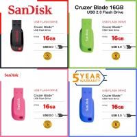 ราคา [ประกัน 5 ปี] Sandisk Flash Drive Cruzer Blade 32GB Flashdrive USB (1423993452)