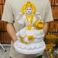 ราคา พระแม่​ ลักษมี, พระอุมา, พะแม่สุรัตสวตี​ เทวีแห่งความสำเร็จทุกประการ​งานเรซิ่นผสมผงหินขาวหน้าตัก9นิ้วสูง32ซม. (19549362063)