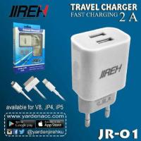 ราคา Jireh travel charger dual usb 2.0A micro usb samsung ฯลฯคุณภาพดี (28165275688)