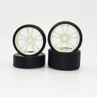 ราคา ล้อแม็กรถบังคับวิทยุลาย 5 ก้าน (10 ซี่) หน้าเล็ก หลังใหญ่ ยางนิ่ม มีลายยาง สำหรับรถอัตราส่วน 1:10_สีขาว (2296534028)