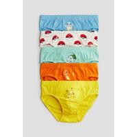 ราคา H&M(เอชแอนด์เอ็ม) กางเกงในบ็อกเซอร์พิมพ์ลายแพ็ก 5 ตัว Boys 5-pack printed boys’ briefs 0962863_10 (26976610466)