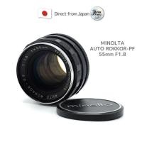 ราคา [ใช้ในญี่ปุ่น] "เลนส์วินเทจ" Auto Rokkor-Pf 55 มม. F/1.8 Minolta " โมเดลหลัง "วางจําหน่ายในปี 1958 ญี่ปุ่น (24701287394)