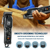 ราคา เครื่องมือตัดแต่งขนแมวและสุนัข ปัตตาเลี่ยนตัดขนสัตว์เลี้ยงไร้สายไฟฟ้าเหมาะสําหรับสุนัขแมวและสัตว์เลี้ยงอื่นๆ เงียบไฟฟ้า พร้อมหวีการ์ด เครื่องโกนหนวดสัตว์เลี้ยง แปรงขนแมว กําจัดขน (41826434795)