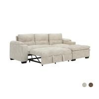 ราคา INDEX LIVING MALL โซฟาเบดผ้า L-shape รุ่นโดมิทอป (26290688418)