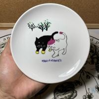 ราคา จานเซรามิค จานน้องแมว MIKASA × MANHATTANER'S ‍⬛ จานขนม จานญี่ปุ่นมือสอง เซรามิคมือสอง (29489227817)